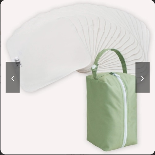 Reusable Cotton Wipes - 20 Pack With Garden Travel Pod