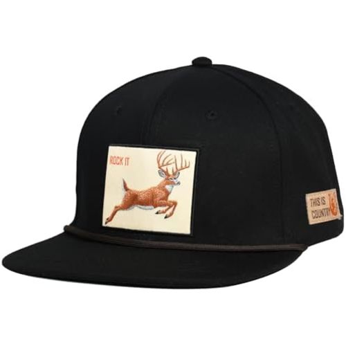 EDTREK Elite Youth Country Hat for Big Kids - Boys Snapback Hat with Flat Brim