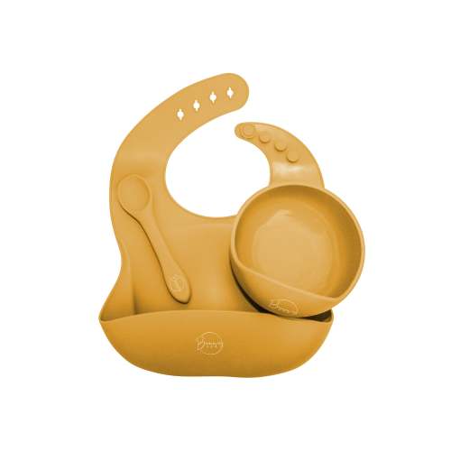 Mustard Yellow Feeding Silicone Set Trio