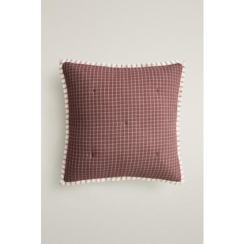REVERSIBLE KIDS' CHECK AND STRIPE BEDSPREAD - Ecru | ZARA United States