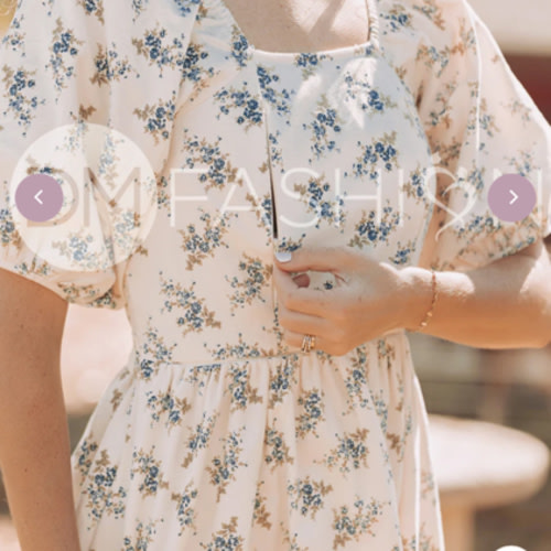 Teresa NURSING Blue Harvest - DM Exclusive - Materinity Friendly - Nursing Friendly - Low Stock