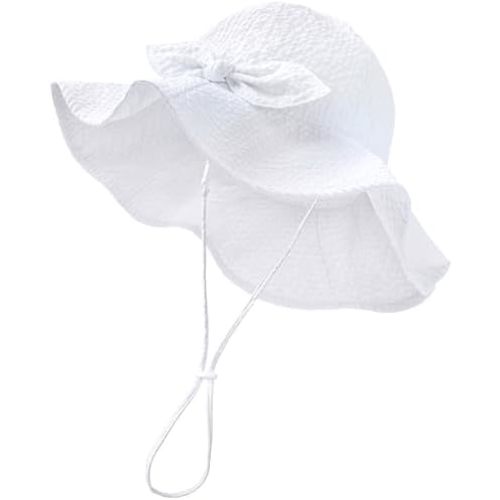 HONGTEYA Baby Sun Hat Toddler Girl Hats Infant Summer Beach Hat Wide Brim Sun Protection