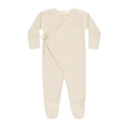Baby Quincy Mae Wrap Knit Long Sleeve Romper