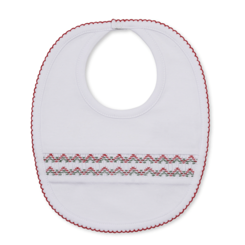 Kissy Kissy CLBF26 Holiday Medley Smocked Bib
