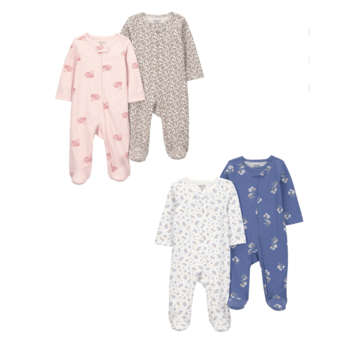 Carter's Child of Mine Baby Sleep 'N Play, 4-Pack, Sizes Preemie-6/9 Months
