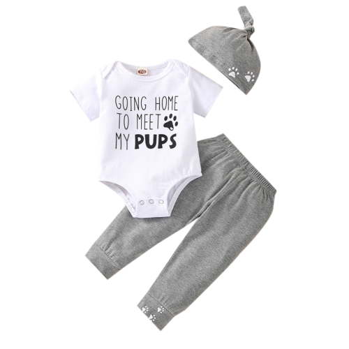 Newborn Baby Boy Cotton Top Bodysuit Romper Pants Leggings Hat Outfit Clothes
