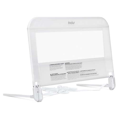 Evolur Snooze Shield Universal Swing-Down Guardrail, White