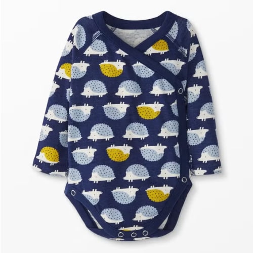0-3 months Baby Print Side Snap Bodysuit In Organic Cotton