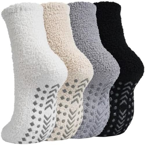 Fall Fuzzy Grip Socks Women,Slipper Socks Hospital Postpartum Essentials