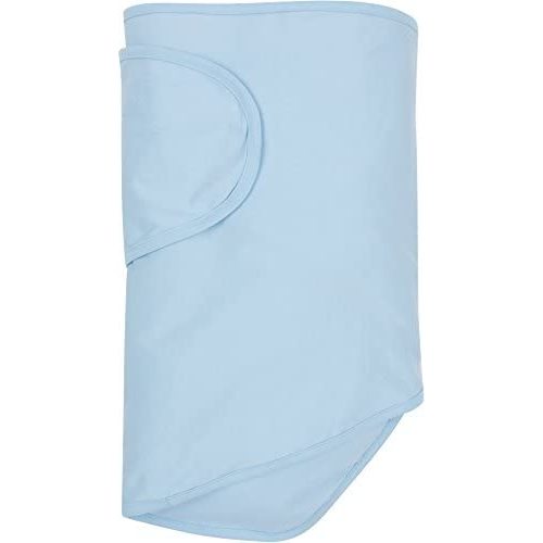 Miracle Blanket Baby Sleep Wearable Swaddle Wrap for Newborn Infant Boy or Girl 0-3 Months, Blue