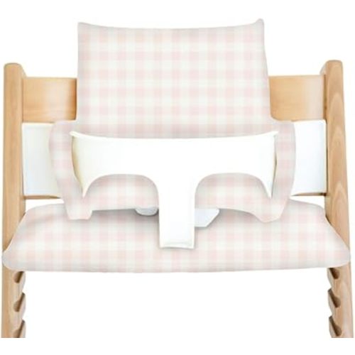 Nibble and Rest Cushion for Stokke Tripp Trapp High Chairs, Soft Padded Seat & Backrest, Baby Set Compatible, Wipeable, Machine Washable, Easy to Clean, Stylish Print