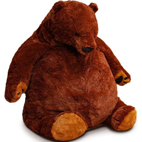 Djungelskog Bear Plush Toy - Soft and Cuddly (23.6 inches, Brown) - Perfect for Kids and Adults