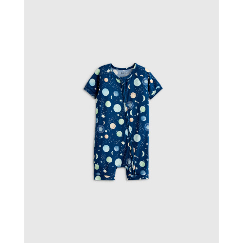 Bamboo Shortie Onesie Pajama - Baby in Celestial Dreams