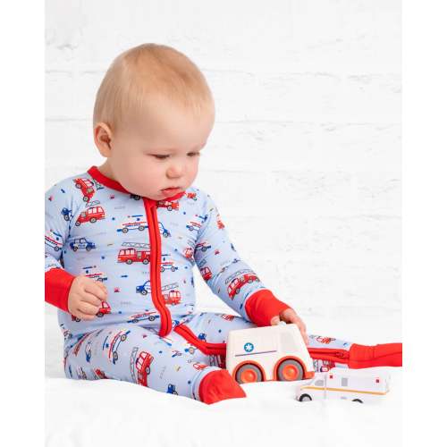 Hometown Hero Zip Romper – Dreamy Bamboo