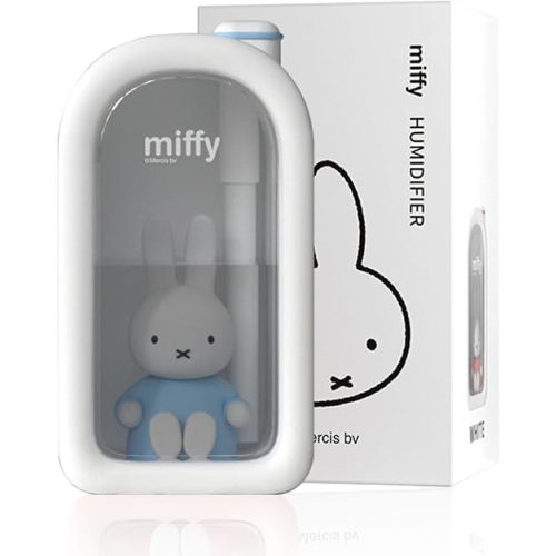 Mipow X Miffy Cool Mist Humidifier - Ultrasonic Quiet, Mini Cute Humidifier with Night Light, 380ml Humidifiers for Bedroom/Babies Nursery/Office