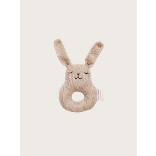 Bunny Rattle - Sand | Organic Zoo