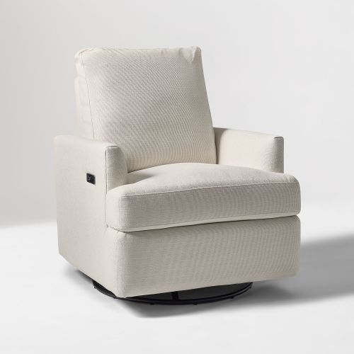Haven Power Recliner, Performance Basket Slub, Alabaster