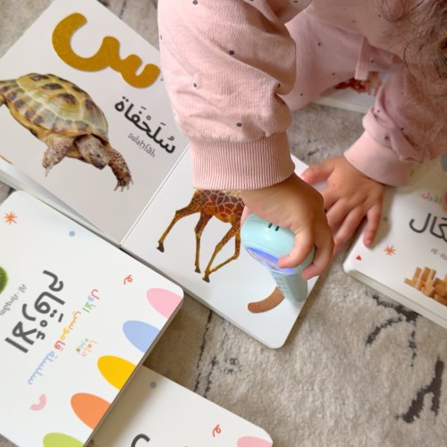 SET OF SIX BOARD BOOKS- My First Arabic Dictionary – Montessori Board – Lala + Mo