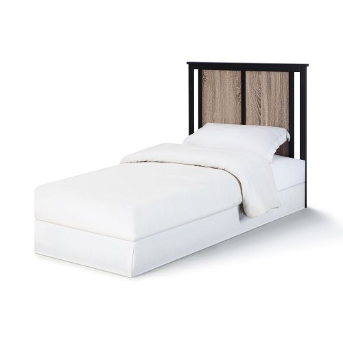 Compact Mini Crib with Vintage Walnut Finish and Mattress Pad