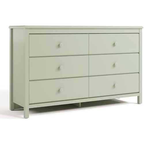 Storkcraft Alpine 6-Drawer Double Dresser, Sage