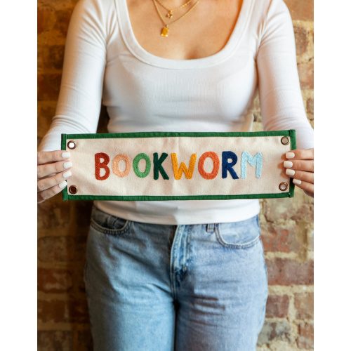 Bookworm Canvas Banner - 1canoe2
