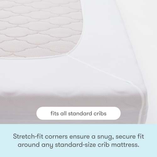 Waterproof Crib Mattress Pad - Crib 2-Pack