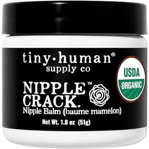 Organic Nipple Cream, Nipple Crack Lanolin Free Nipple Butter, Balm for Breastfeeding Mother, No Need to Wash Off, Safe for Baby and Mama