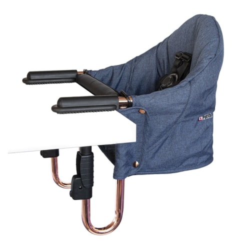 Guzzie+Guss Perch Portable Hanging High Chair - Copper Blue Rose Gold