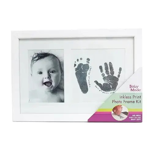 Baby Made Inkless Print Photo Frame White White | Baby Bunting AU