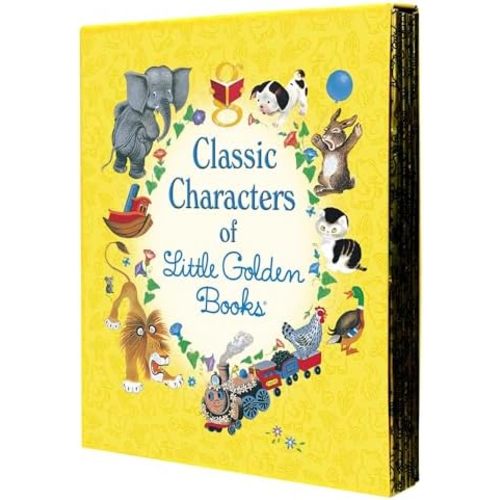 Classic Characters of Little Golden Books: The Poky Little Puppy, Tootle, The Saggy Baggy Elephant, Tawny Scrawny Lion, and Scuffy the Tugboat
