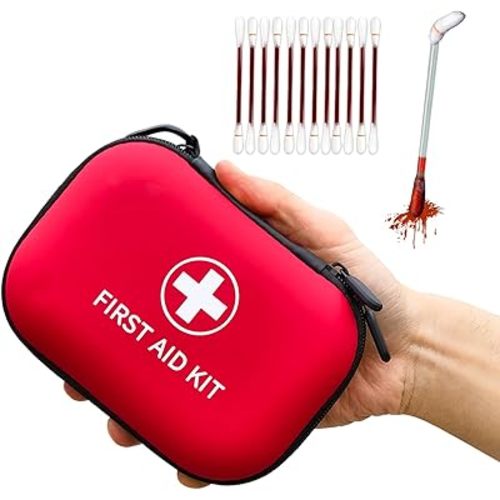 138 Pcs Mini First Aid Kit Travel Size, TSA Approved Small First Aid Kit for Car, Hiking & Home, Compact Travel Medicine Kit, Med Kit