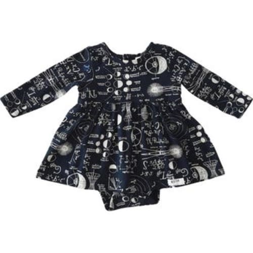 Printed Long Sleeve Bubble Romper, 3-6M
