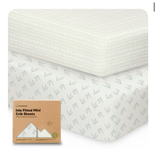 Isla Fitted Mini Crib Sheets - Fleur