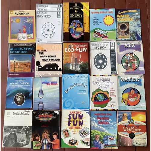 Lot of 23 Weather / Climate Homeschool / Environment Classroom Books GOOD