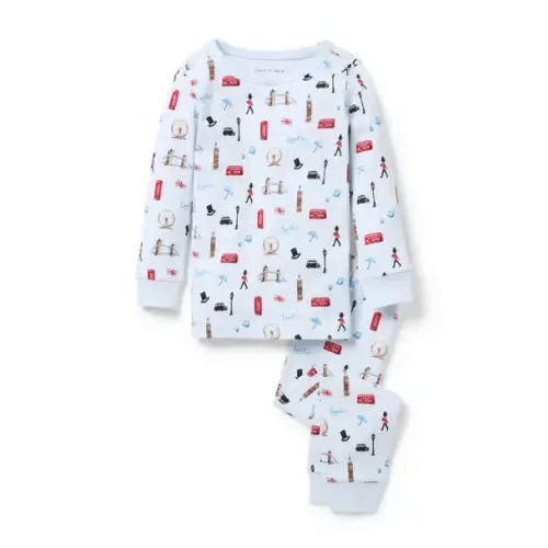 Girl Bundle Blue London Organic Cotton London Pajama by Janie and Jack