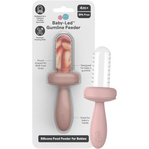 ezpz Baby-Led Gumline Feeder (Blush) - Baby Essentials - Baby-Led Weaning