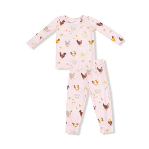 Reese chicken pajamas 💗 Collector Chickens - Pink - Long Sleeve Loungewear Set
