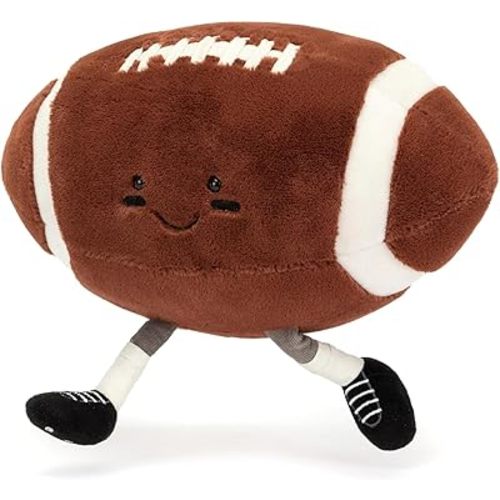 7 inch Rugby Stuffed Sports Balls Toy,with feet Creative Football Doll Fun Cute Plush Doll Toy Plush Stuffed Spherical Soft Toys Sports Throw Pillow CushionKids Gift (Rugby)