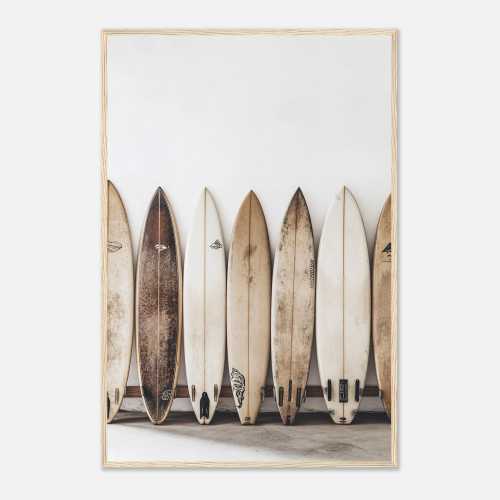 Framed Surfboard Wall Art, Surfboard Beach Ocean, Beachy Wall Art, Minimalist Modern Art Coastal Room Decor, Surf Wall Art, Surfing Print