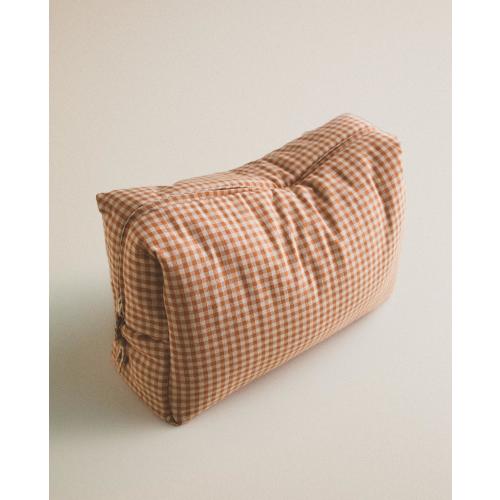 BABY GINGHAM COTTON MAKEUP BAG