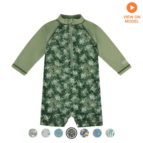 Baby Boys' Long-Sleeve Romper | Rated UPF 50+ – UV Skinz®