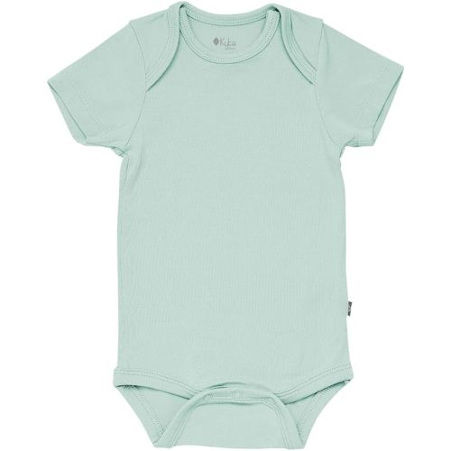 KYTE BABY Short Sleeve Unisex Baby Bodysuits, Rayon Made From Bamboo Material