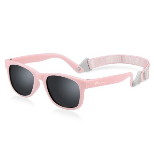 Nacuwa Baby Sunglasses - 100% UV Proof Sunglasses for Baby, Toddler, Kids - Ages 0-2 Years - Case and Pouch included (Pink)