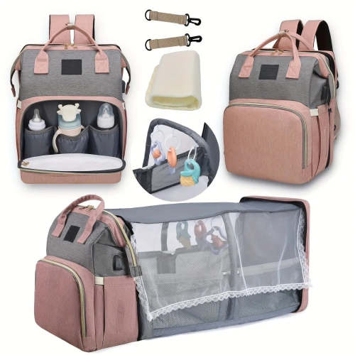 BLACK Teeny Traveler™ - Diaper Bag Online | WackyVenture