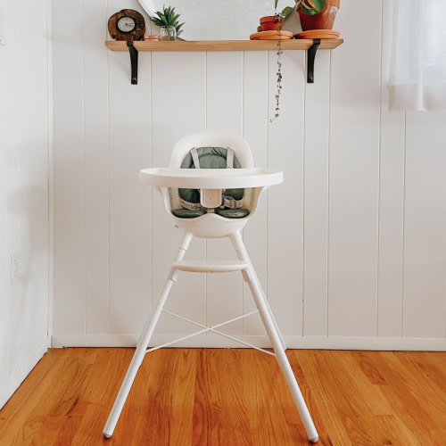 Grub Dishwasher Safe Adjustable Baby High Chair - White