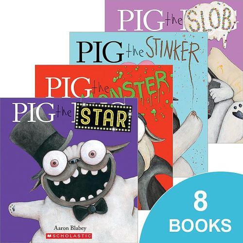 Pig the Pug 8 book collection set | Value Pack (The Pug, The Winner, The Rebel, The Fibber, The Slob, The Star, The Monster, The Stinker,)