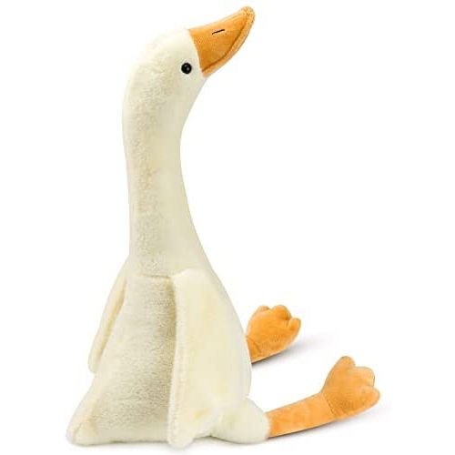 15.7" Swan Stuffed Animal, Soft Smooth Goose Plush Stuff Toy Gifts for Child Boys Girls (White)