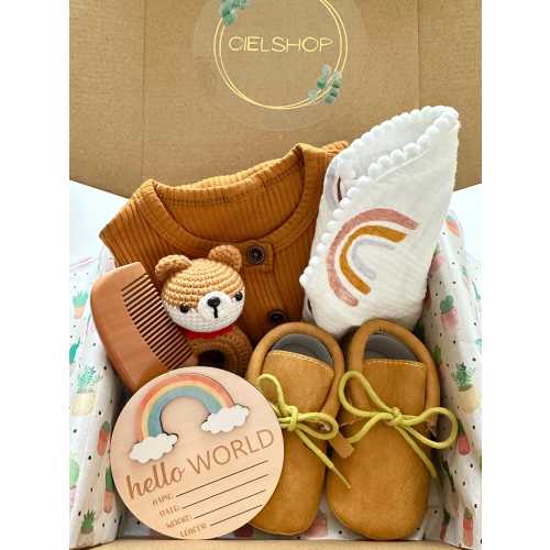 New Baby Gift Box | Baby Shower Gifts | Newborn Gift Set | New Mom Gift Basket | Baby Gift Set Gender Neutral | Gift for New Parents