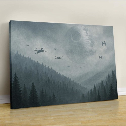 Endor Forest Canvas Art Print: Wars Movie Decor, Gift for Fans