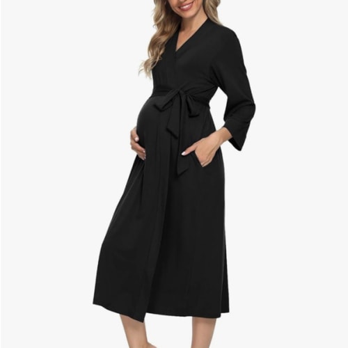 Xpenyo Women's Maternity Sleepwear,Labor/Delivery/Nursing/Hospital Nightgown Kimono Robes Long Pregnancy Loungewear